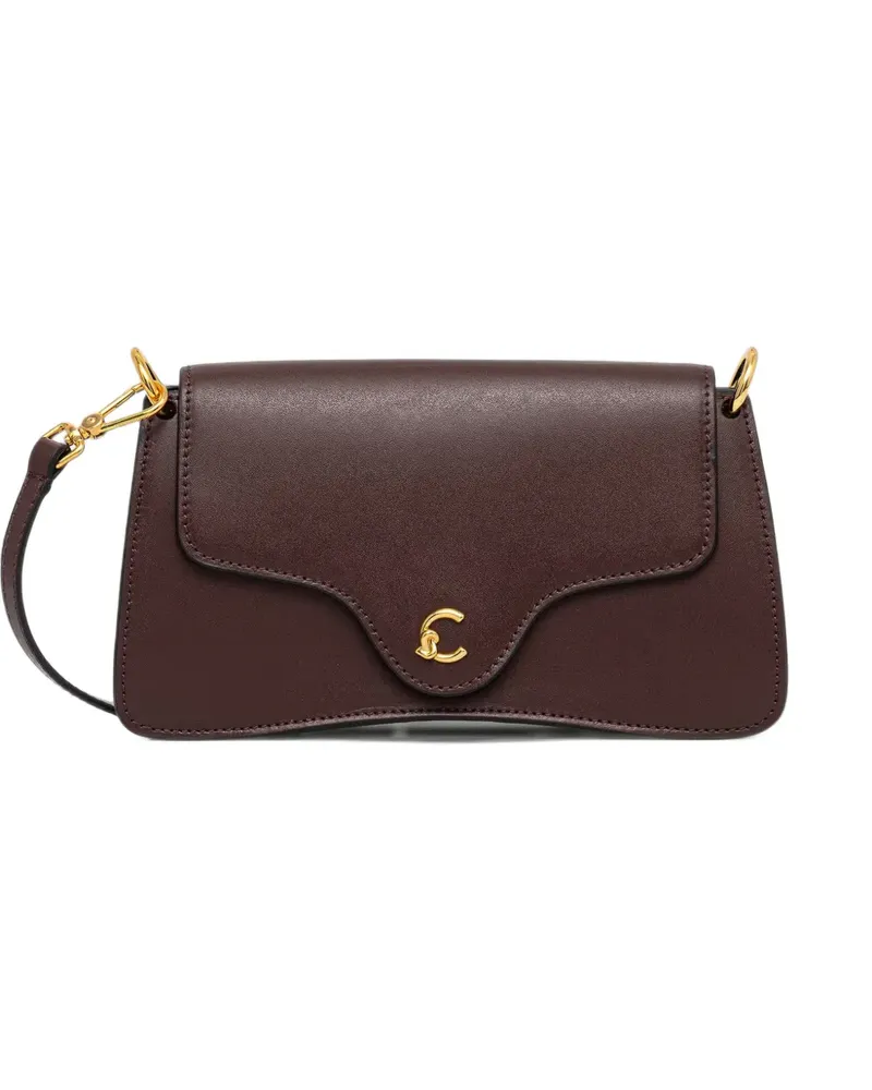 Coccinelle mini C-Me logo-plaque shoulder bag - Rot Rot