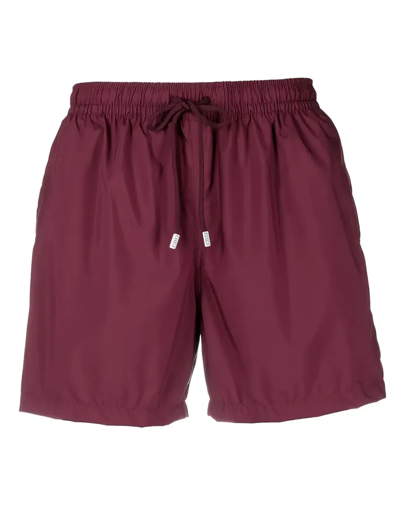 Fedeli Badeshorts mit Logo-Patch - Rot Rot