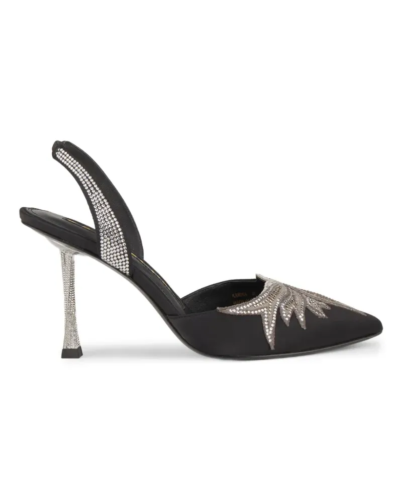 Kat Maconie Slingback-Pumps mit Kristallen - Schwarz Schwarz