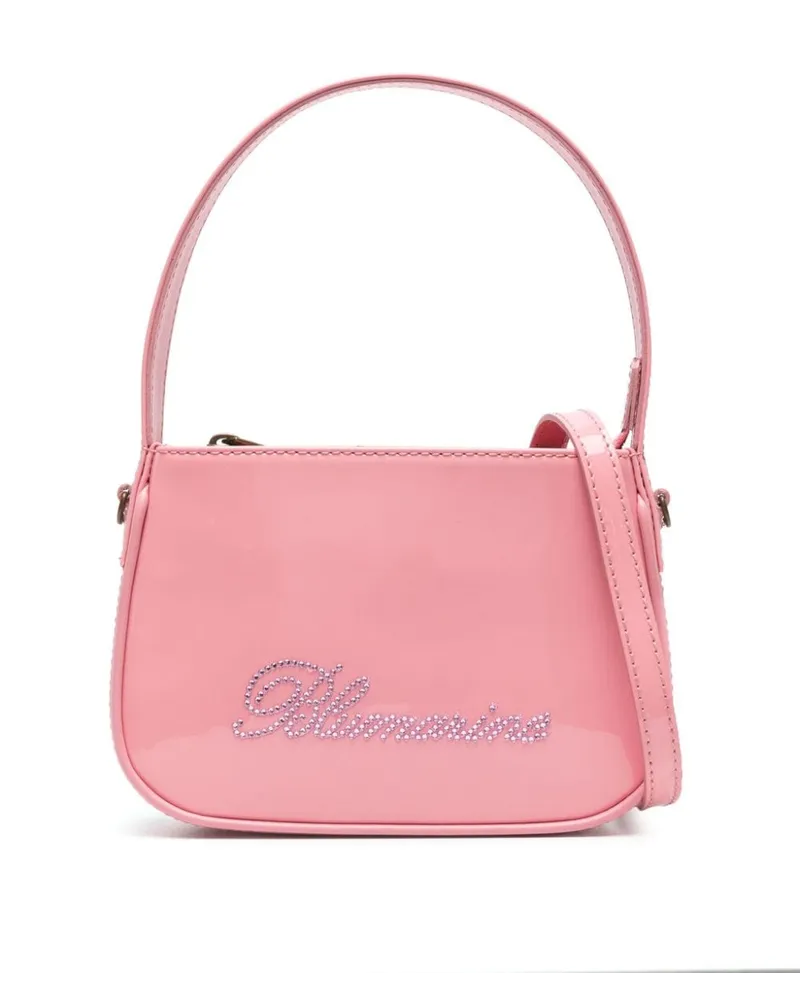 Blumarine Schultertasche mit Strass Rosa