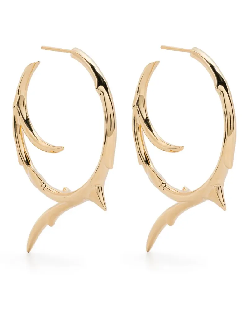 Shaun Leane large Rose Thorn hoop earrings - Gold Gold