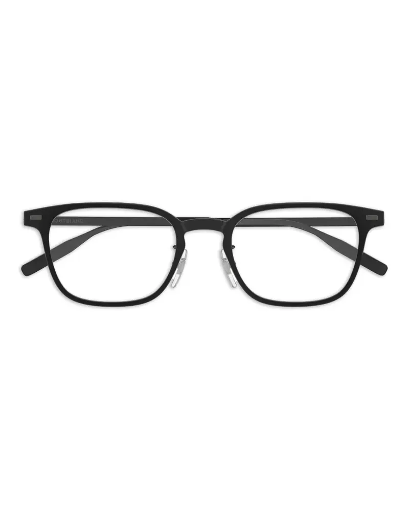 Montblanc Brille mit eckigem Gestell - Schwarz Schwarz
