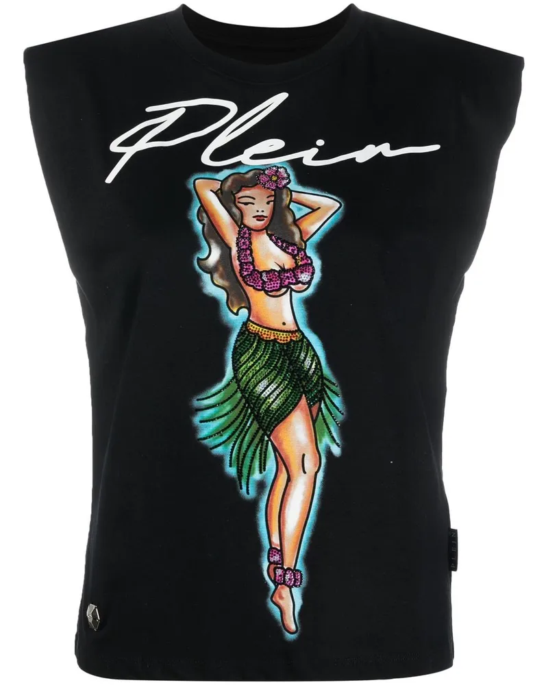 Philipp Plein Aloha Top Schwarz