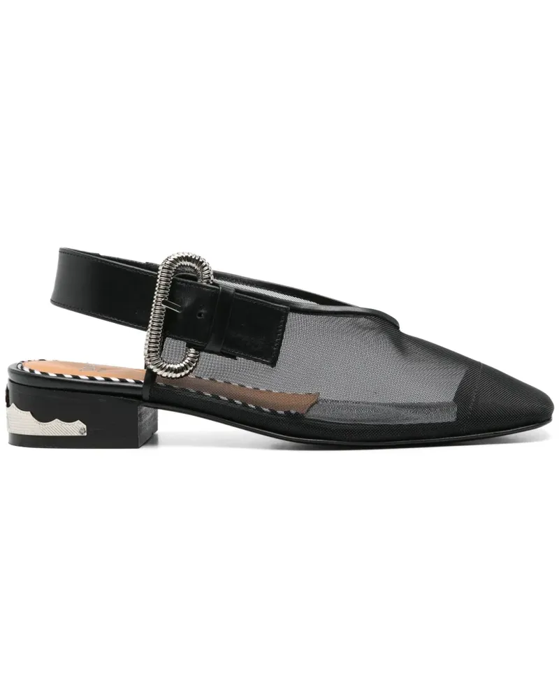 Toga Pumps aus Mesh - Schwarz Schwarz