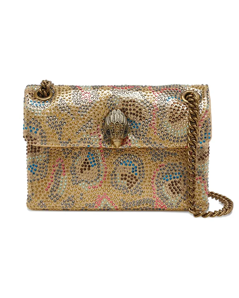 Kurt Geiger crystal-embellished chain shoulder bag - Gold Gold