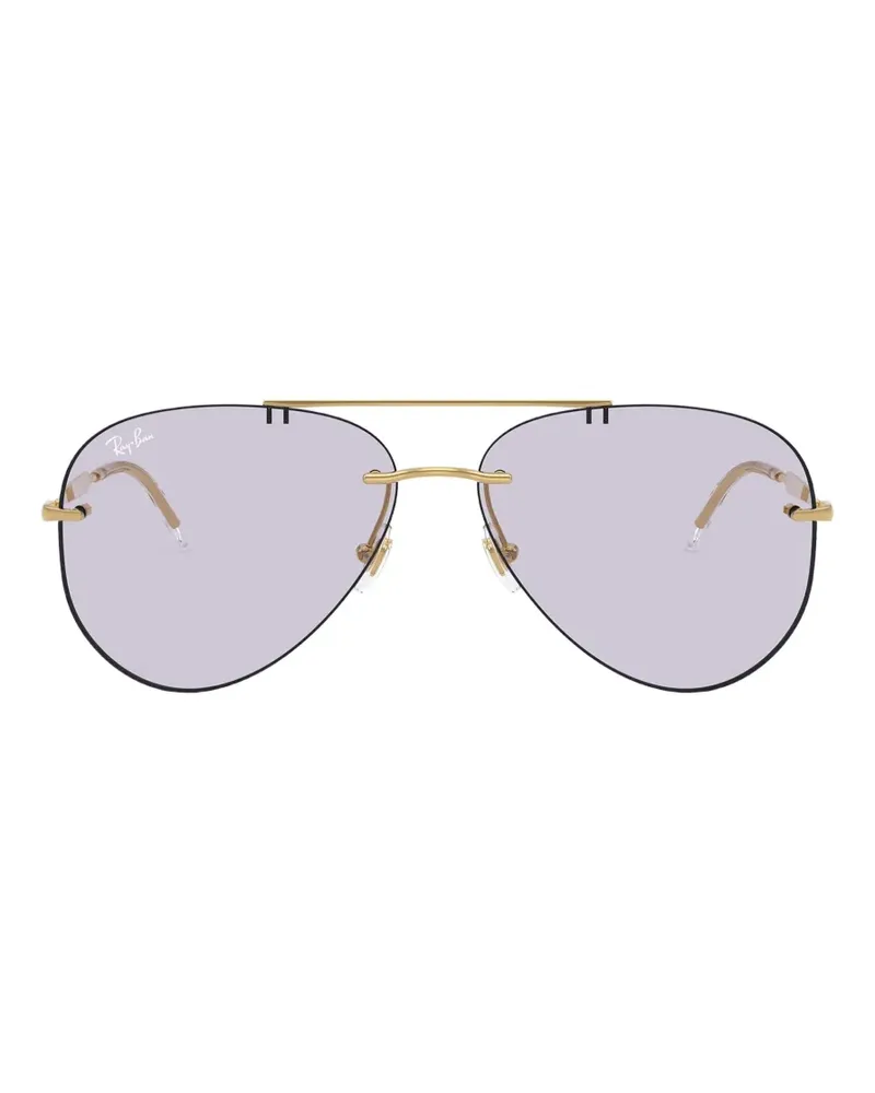 Ray Ban Getönte Pilotenbrille - Gold Gold