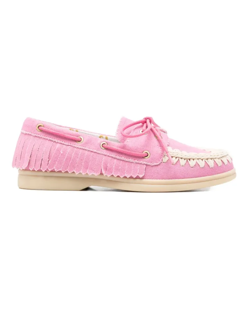 Mou lace-up round-toe loafers - Rosa Rosa