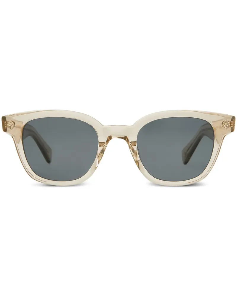 Garrett Leight Sonnenbrille mit geometrischem Gestell - Nude Nude