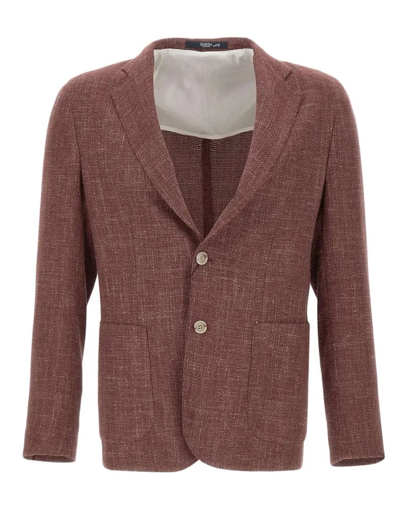 BARBA Easy J Mono button patch-pocket blazer - Rot Rot