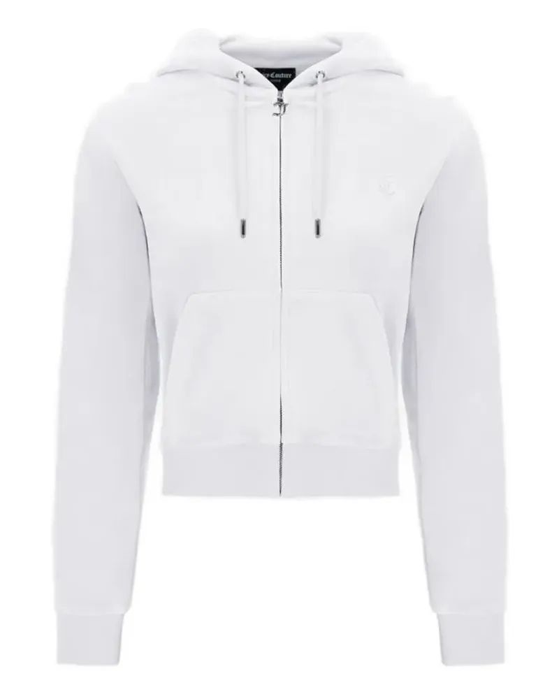 Juicy Couture Robertson Kapuzenjacke mit Logo-Stickerei - Weiß Weiß