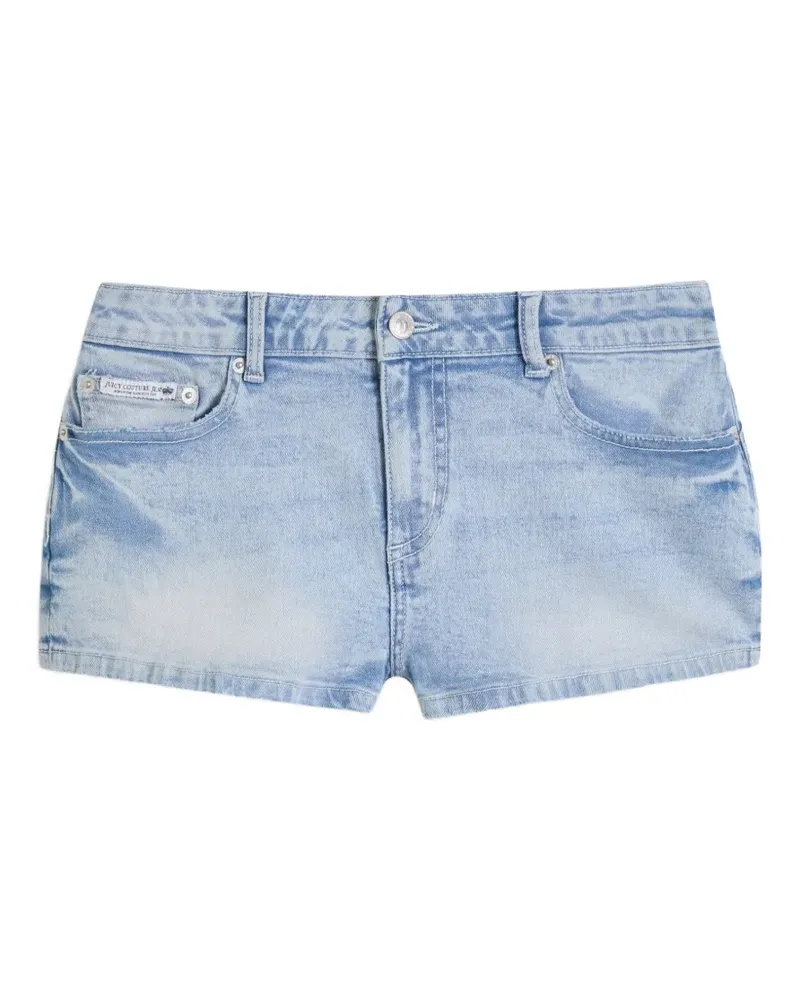 Juicy Couture Tief sitzende Shorts mit Strass - Blau Blau