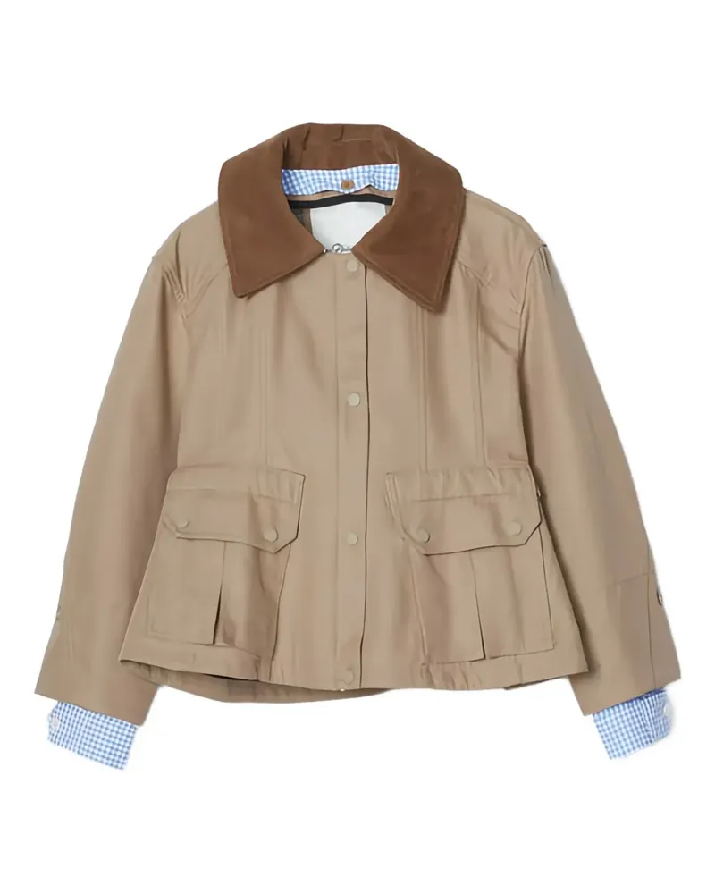 3.1 phillip lim Jacke mit gespreiztem Kragen - Nude Nude