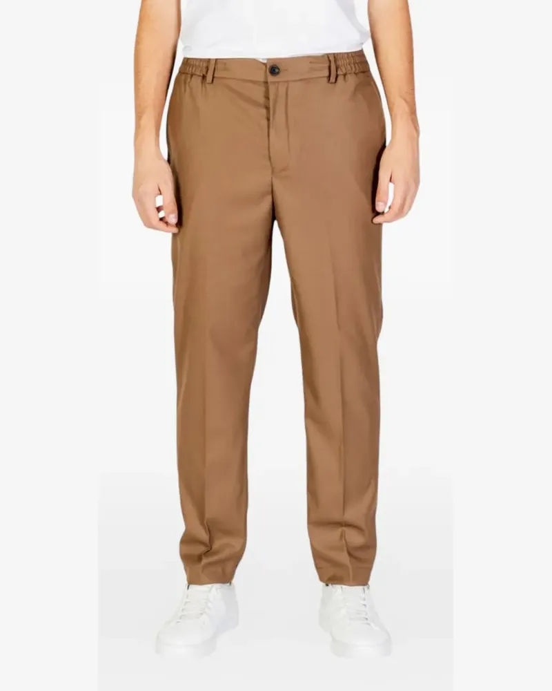 HAMAKI-HO Beige Polyester Jeans & Pant - Braun Braun