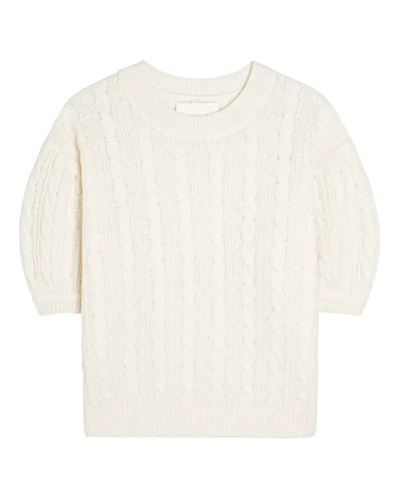 Lisa Yang Kenzie cable-knit top - Nude Nude