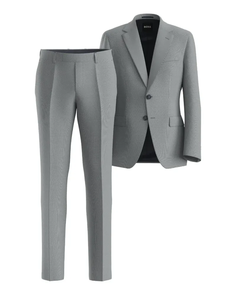 HUGO BOSS Einreihiger Anzug - Grau Grau