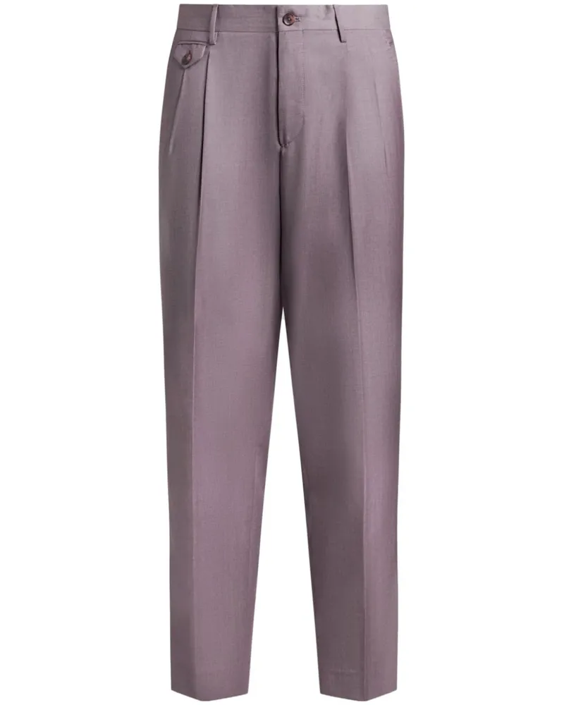 Etro Hose mit Tapered-Bein - Violett Violett