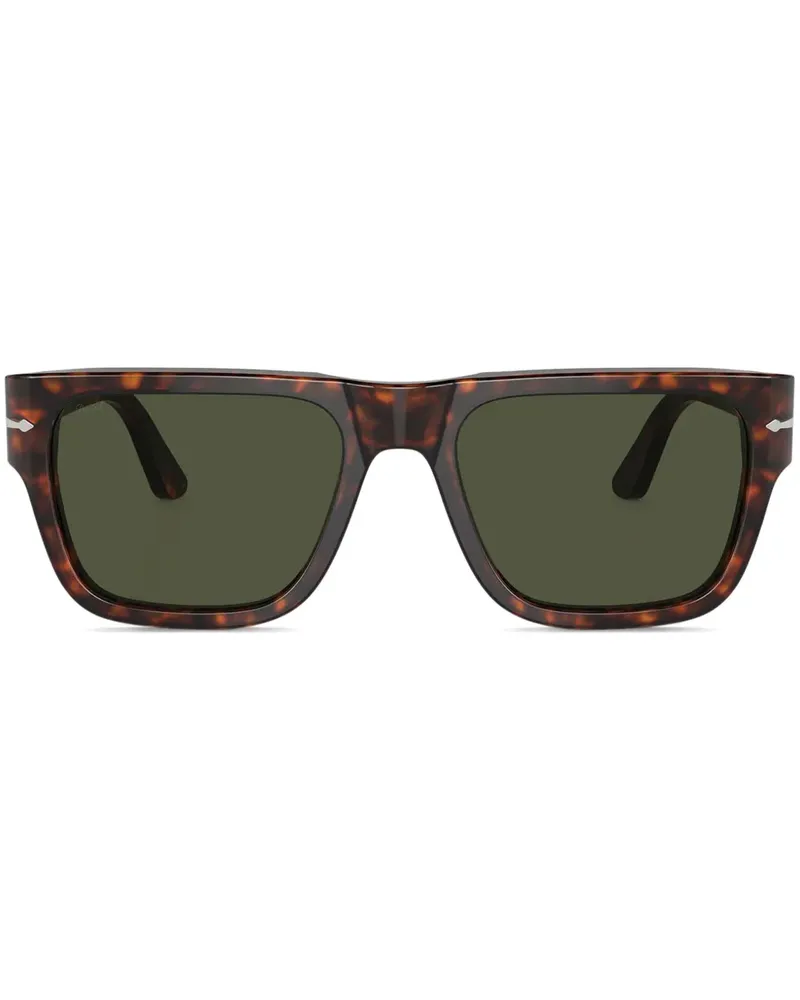 Persol Sonnenbrille mit eckigem Gestell - Braun Braun