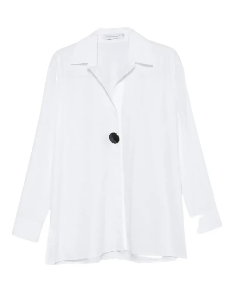 Simona Corsellini embellished-button shirt - Weiß Weiß