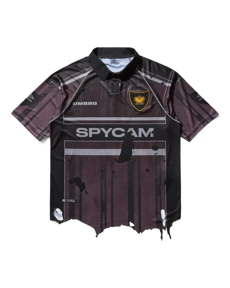 Umbro Spycam Poloshirt im Distressed-Look - Violett Violett