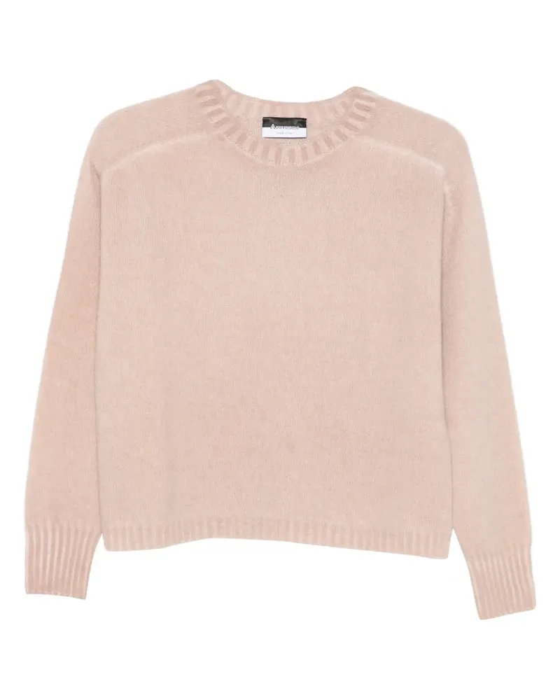 Arovescio Pullover mit Rundhalsausschnitt - Rosa Rosa