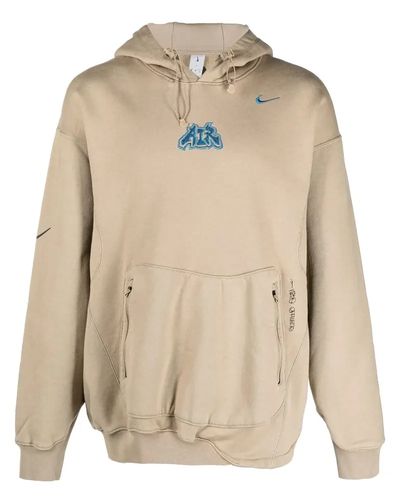 Nike Hoodie mit Swoosh - Nude Nude