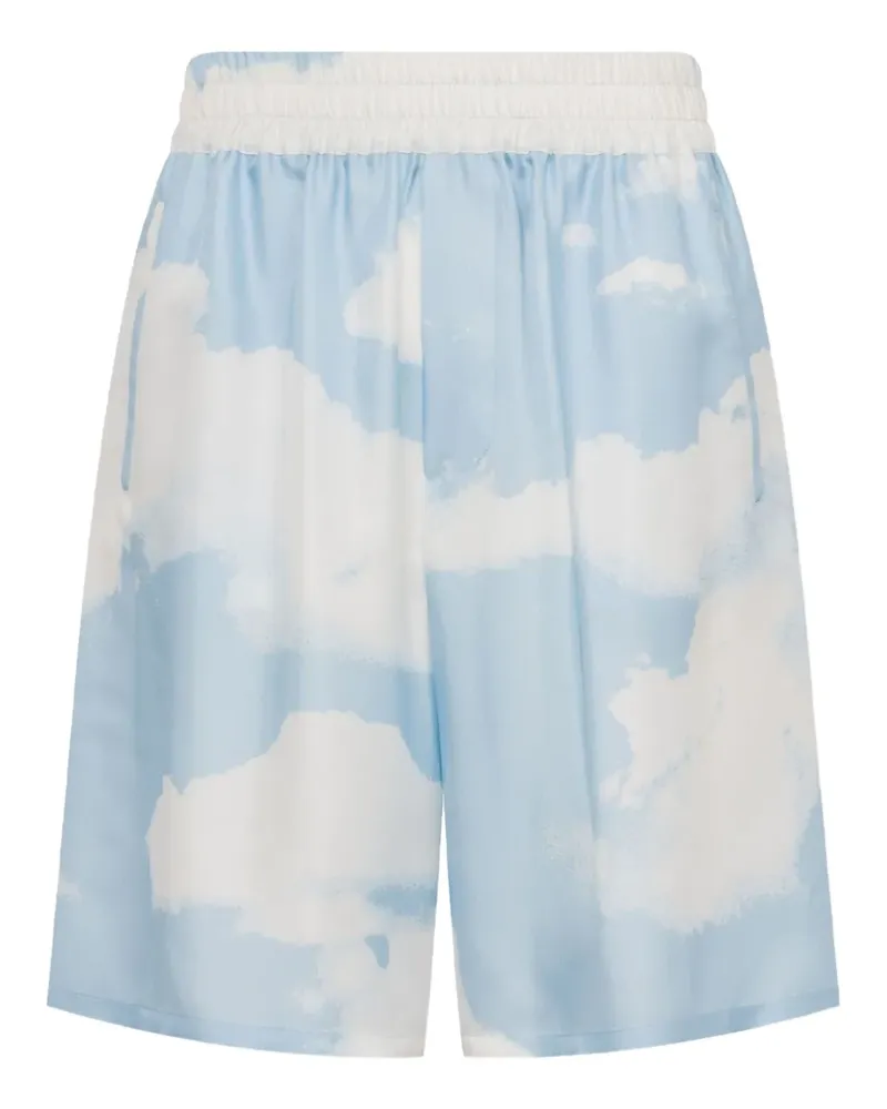Moschino Shorts mit Wolken-Print - Blau Blau