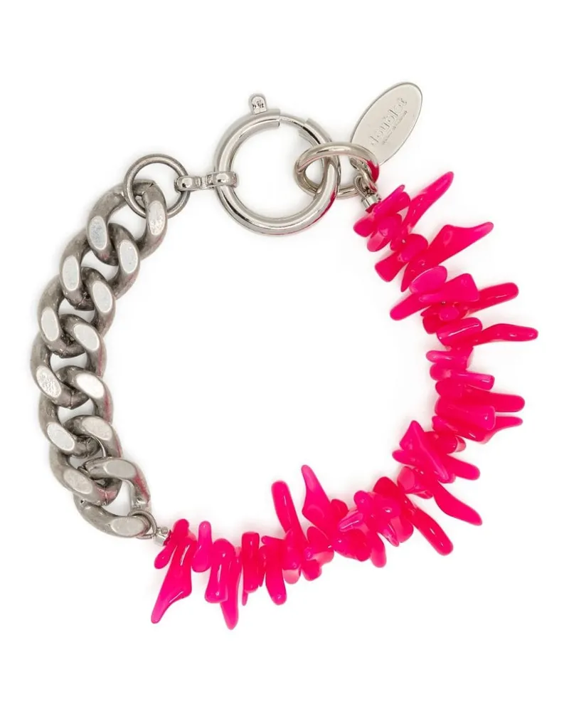 Doublet Armband mit Perlen - Silber Silber