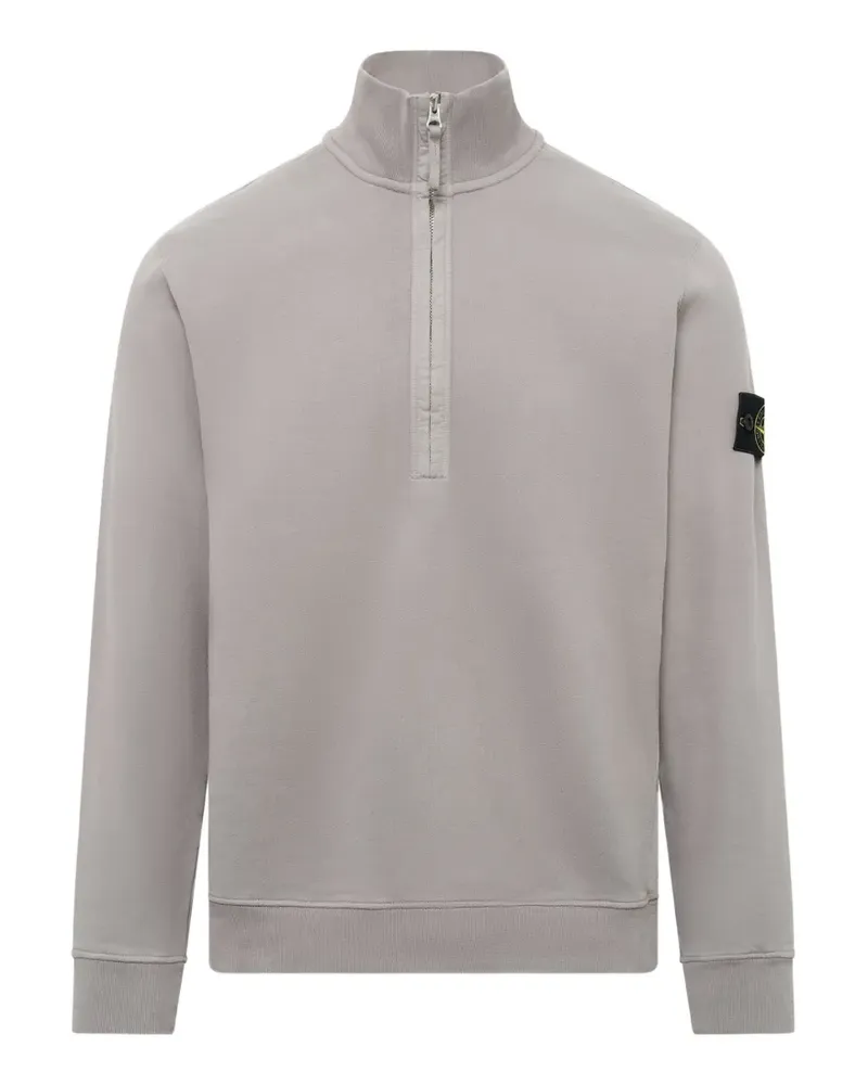 Stone Island 6100068 Sweatshirt aus gebürstetem Bio-Baumwollfleece - Grau Grau