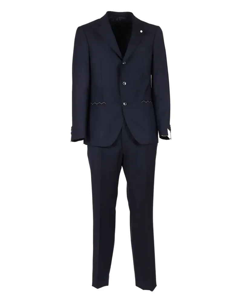 Luigi Bianchi Mantova single-breasted suit - Blau Blau
