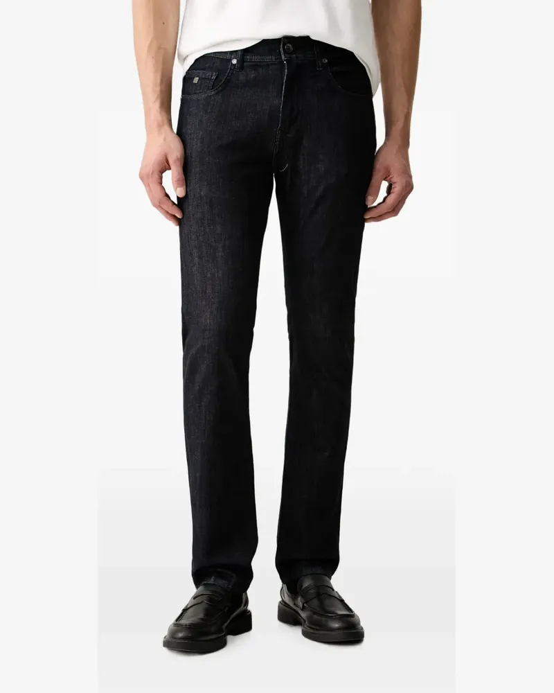 Karl Lagerfeld logo-patch slim-fit jeans - Blau Blau