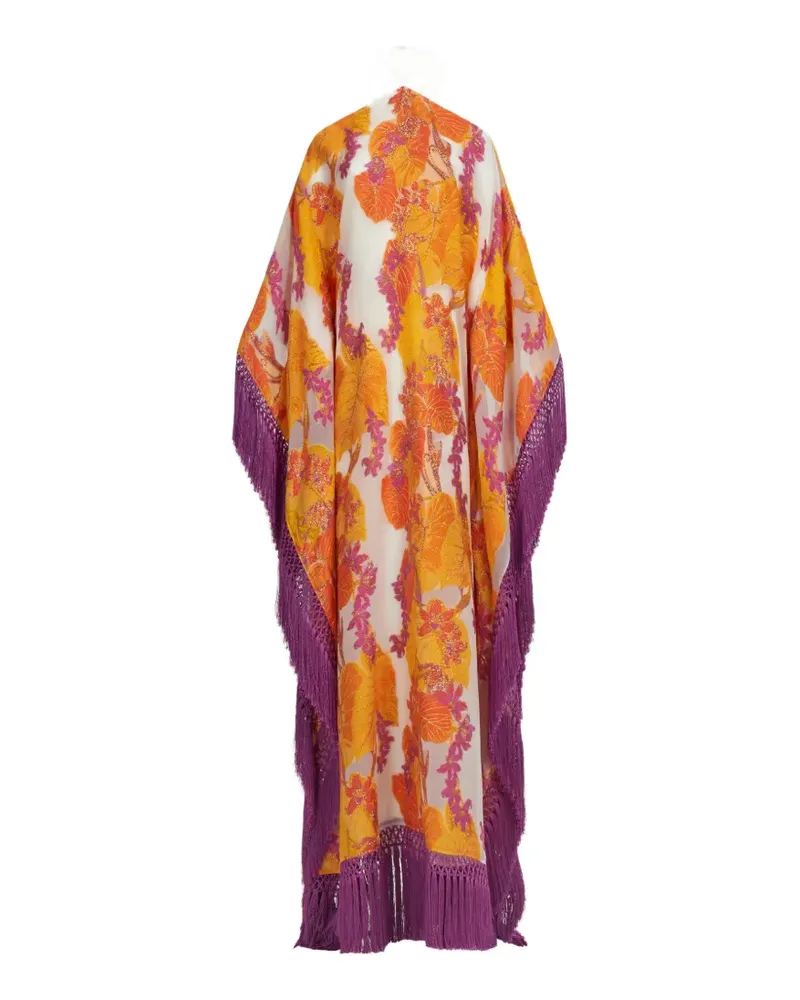 Taller Marmo Tallulah Maxikleid mit Blumenprint - Gelb Gelb
