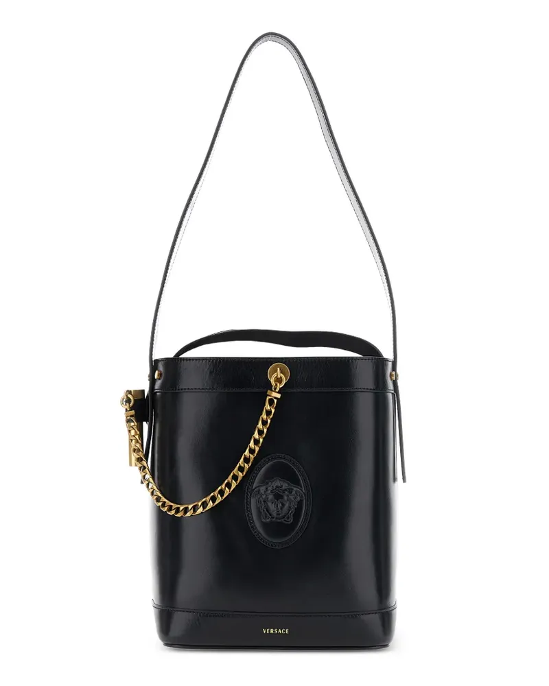 Versace Schultertasche mit Medusa 95-Schild - Schwarz Schwarz