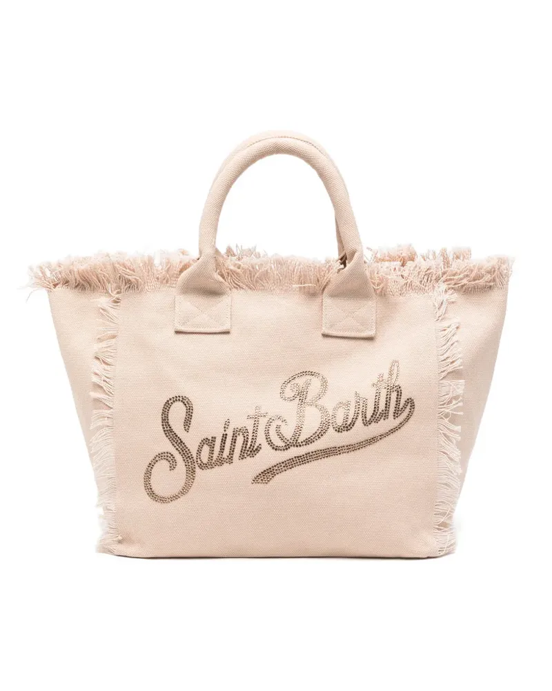 MC2 Saint Barth Saint Barth fringed tote bag - Nude Nude