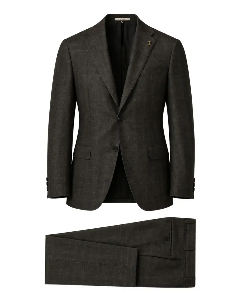 Pal Zileri check-pattern single-breasted suit - Braun Braun