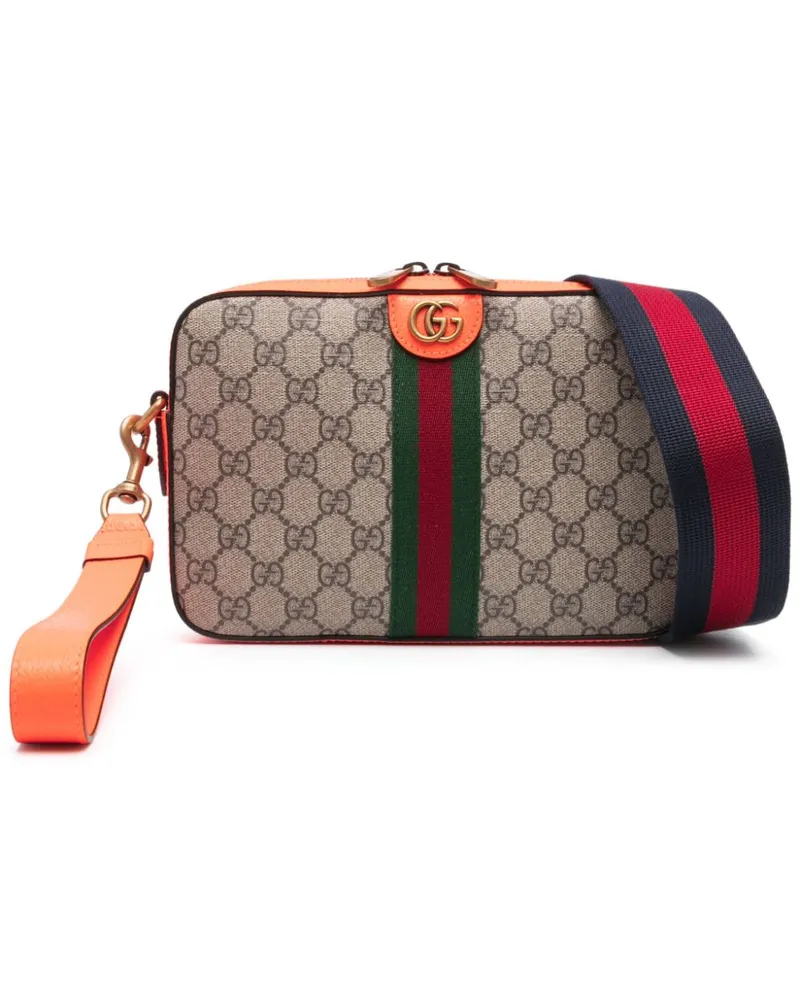 Gucci Kleine Ophidia GG Kuriertasche - Braun Braun