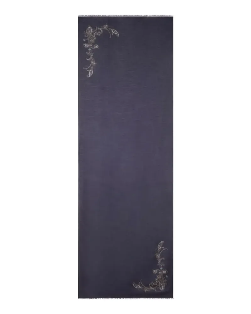 Etro Paisley-Schal - Blau Blau