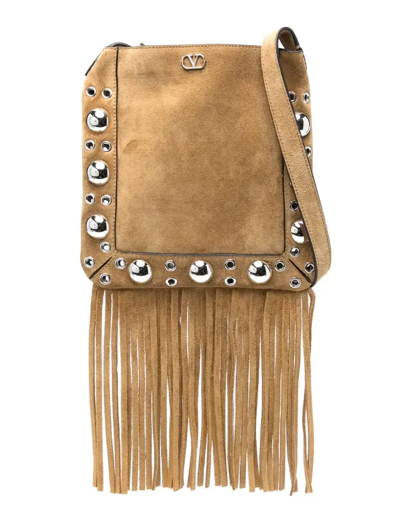 Valentino Garavani Kleine Nelcôte Umhängetasche - Nude Nude