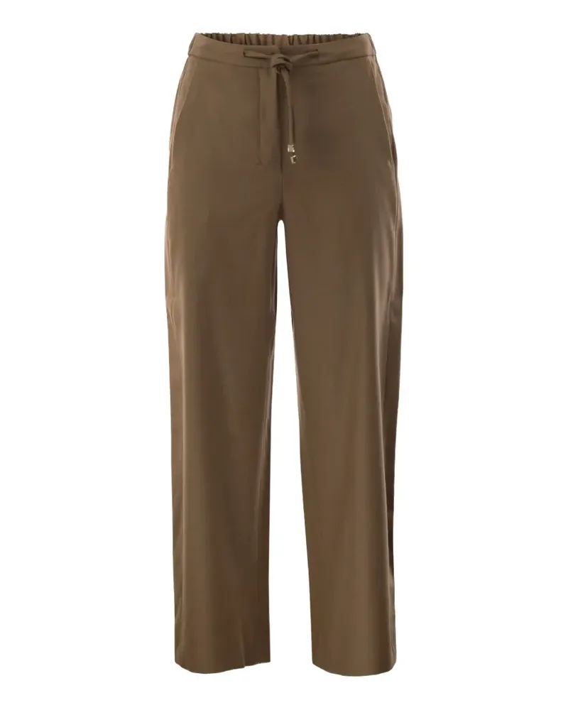 Max Mara drawstring virgin wool trousers - Braun Braun