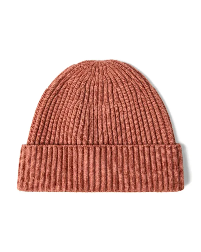 Brunello Cucinelli Gerippte Beanie aus Kaschmir - Orange Orange