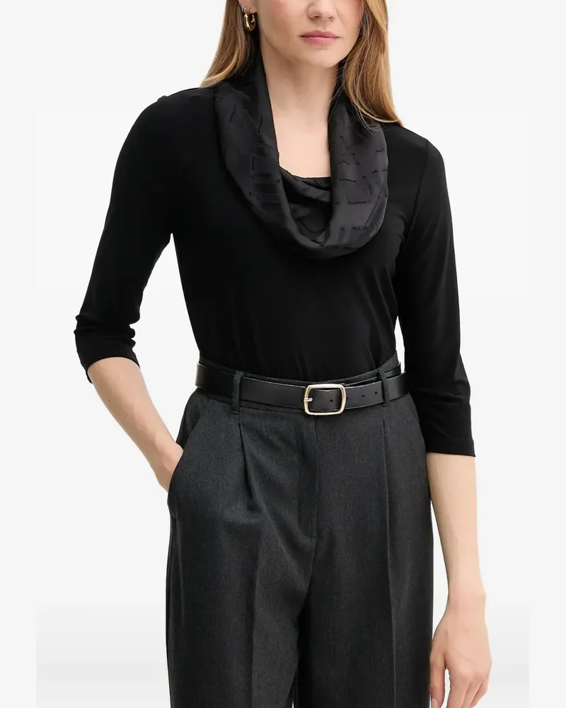 Joseph Ribkoff cowl-neck top - Schwarz Schwarz