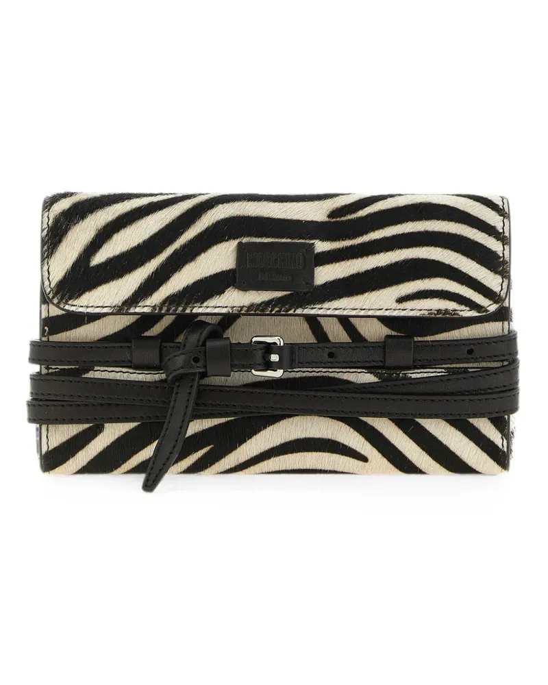 Moschino Portemonnaie mit Zebra-Print - Nude Nude