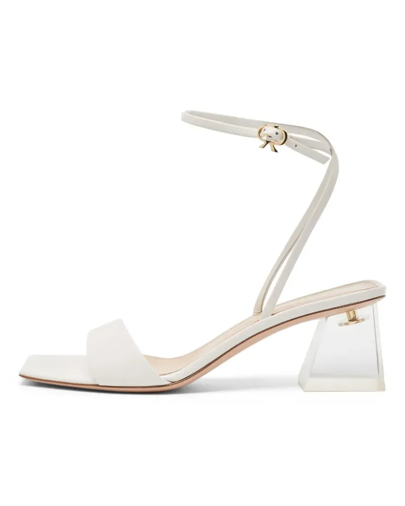 Gianvito Rossi Cosmic Sandalen im Wickelstil - Weiß Weiß