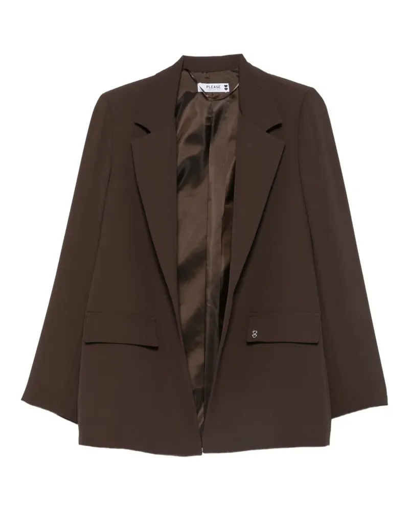 Please notched-lapels flap-pockets blazer - Braun Braun