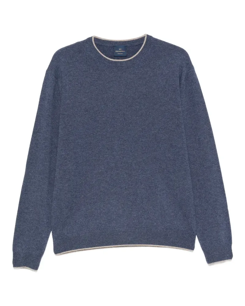 Paul & Shark Kaschmirpullover mit rundem Ausschnitt - Blau Blau