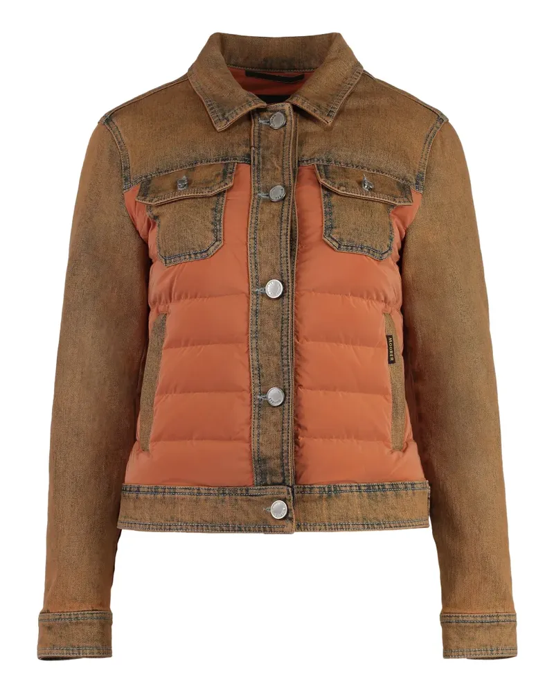 MOORER Petunia Jeansjacke mit wattierten Einsätzen - Orange Orange