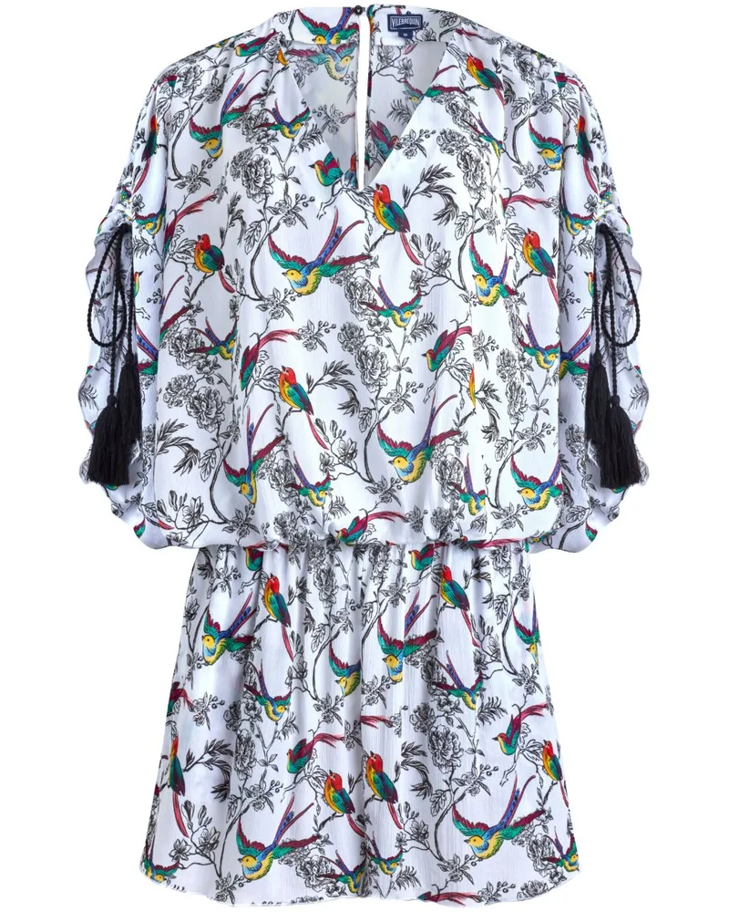 Vilebrequin Feelgood Playsuit mit Vogel-Print - Weiß Weiß