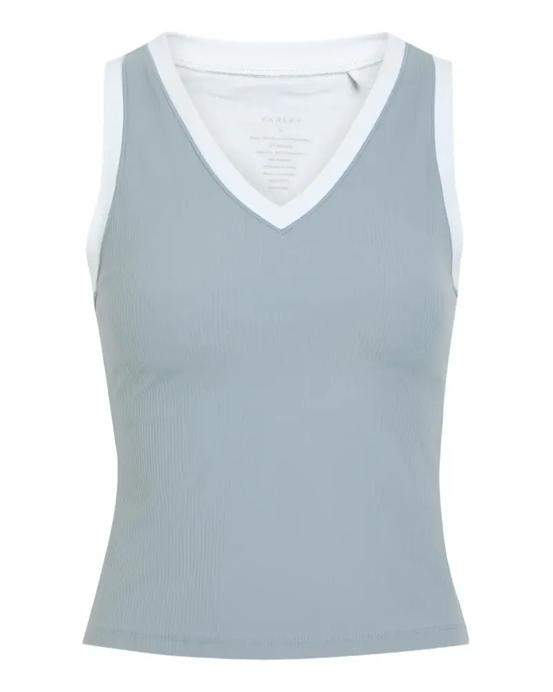 Varley Geripptes Top - Blau Blau