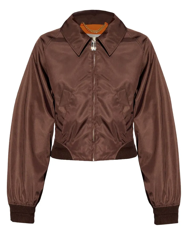 Victoria Beckham G9 Harrington-Bomberjacke - Braun Braun