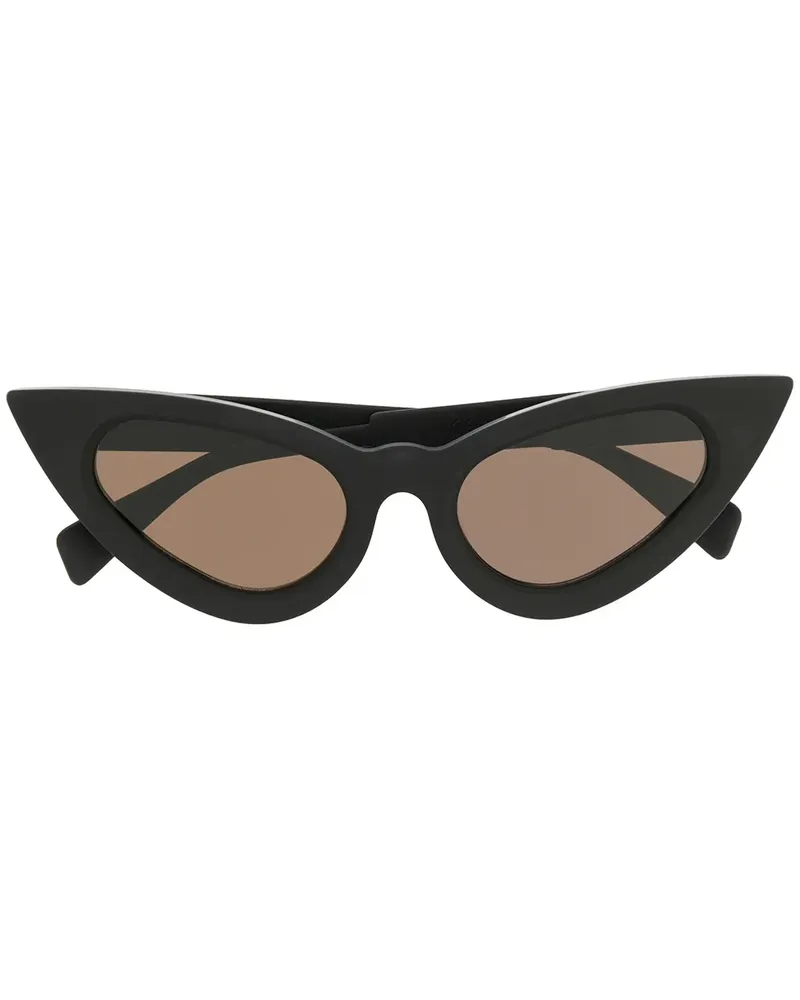 KUBORAUM Cat-Eye-Sonnenbrille - Schwarz Schwarz