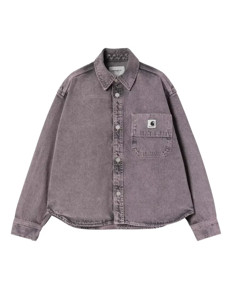 Carhartt WIP Georgia Hemdjacke mit Taschendetail - Violett Violett